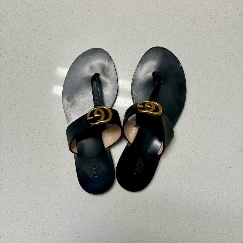 Black Gucci Sandals